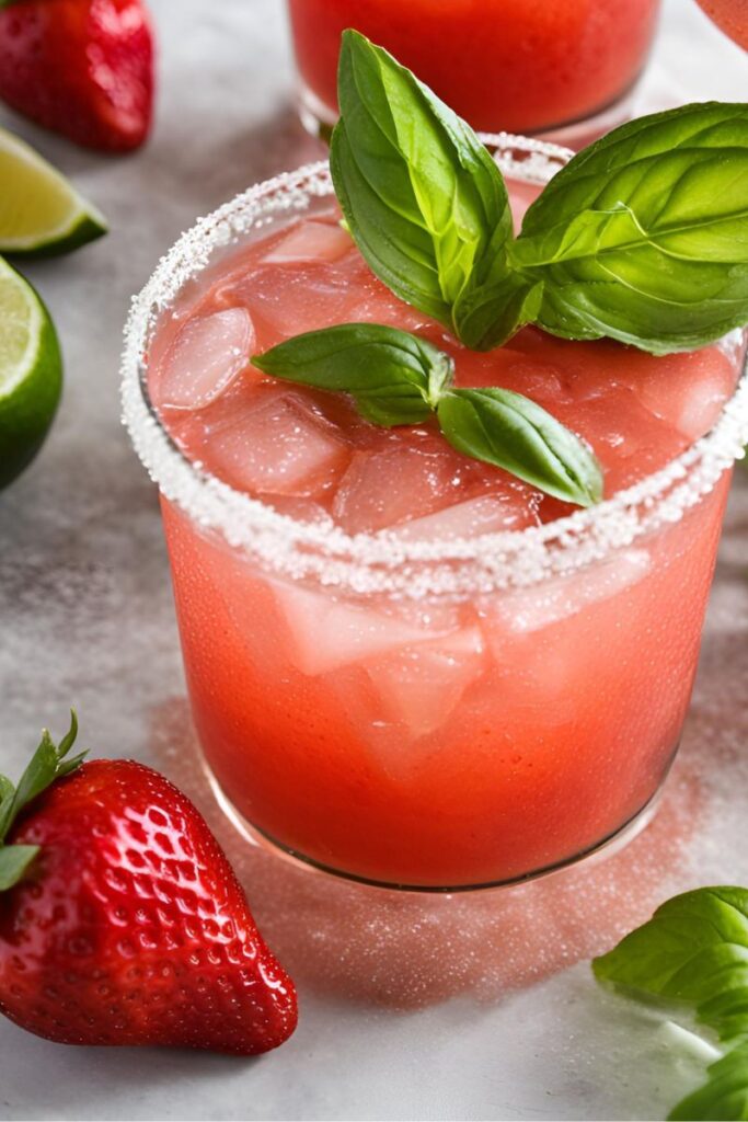 Strawberry Basil Margarita