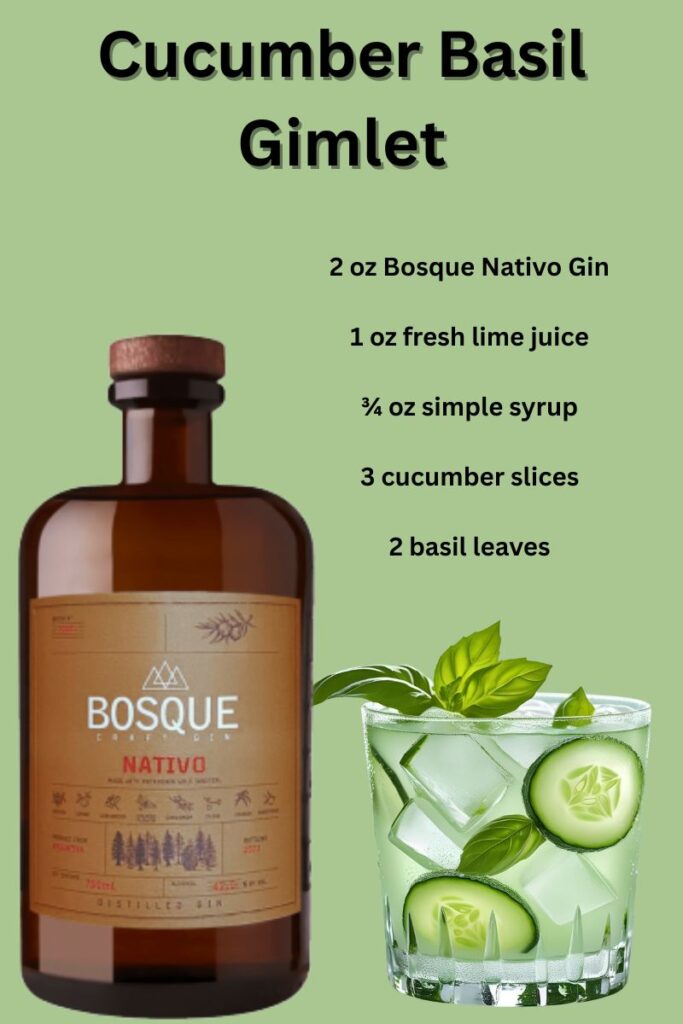 Summer Cocktails - Cucumber Basil Gimlet